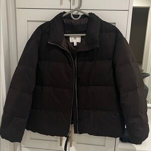 Banana Republic Women's Dark Puffer Coat